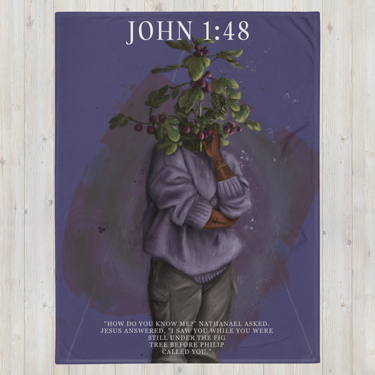 John 1:48 Giant Throw Blanket