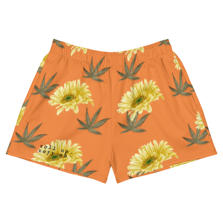 Ouid is a Flower Women’s Shorts Orange