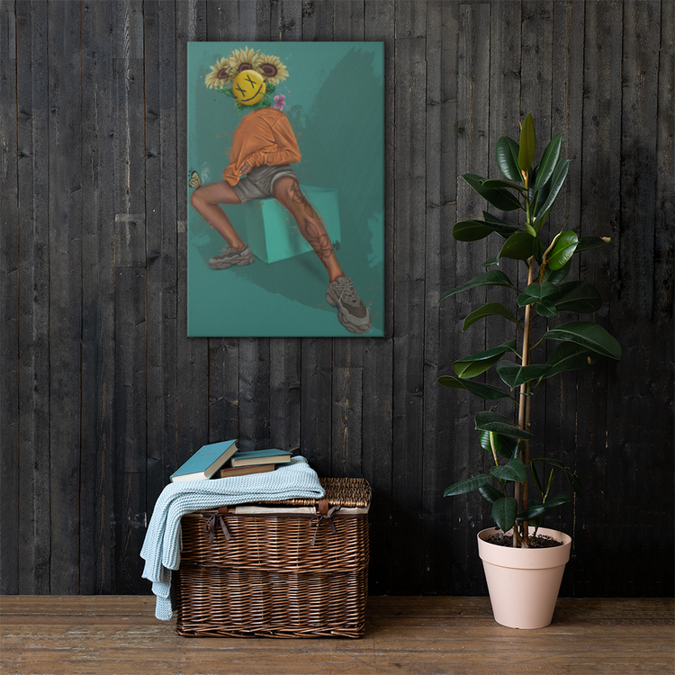 Just Act Natural Canvas Print