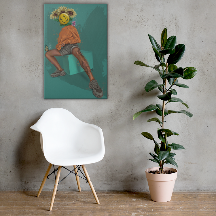 Just Act Natural Canvas Print